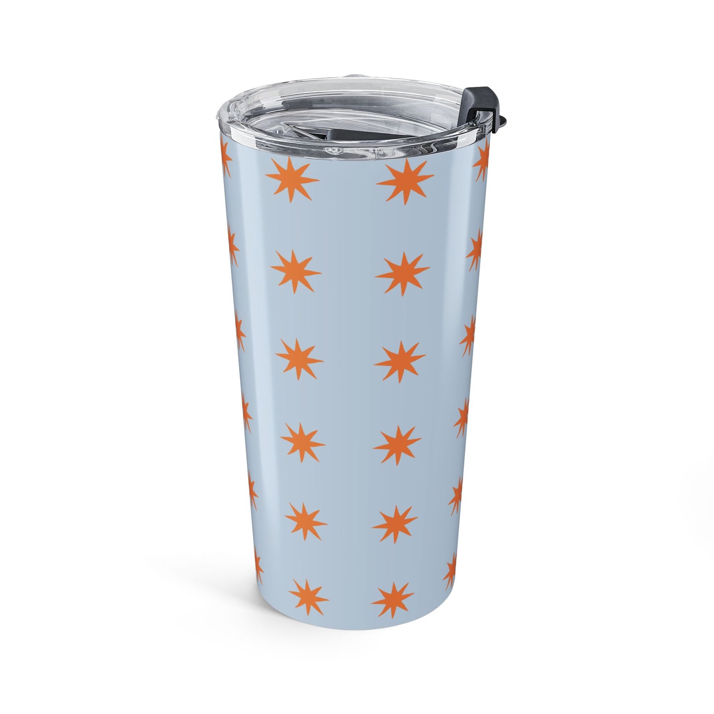 Tumbler Gift For Her Birthday Blue Star Pattern Tumbler Cup Stainless Steel Travel Mug Insulated Coffee Cup Cute Summer Drinkware Gift