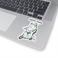 Funny Frog Sticker Gift For Dad Alpha Male Meme Decal Gift For Male Friend Cute Frog on Scooter Laptop Sticker Sarcastic Humor Gift Friend
