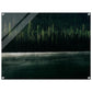 Quartz Lake misty evergreen forest #PD_310 acrylic print display view 2