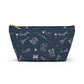 Paris Travel Accessory Pouch For Her Cute Makeup Bag Insert Navy Toiletry Organizer Parisian Decor Chic Pencil Case Present For Teen Girl