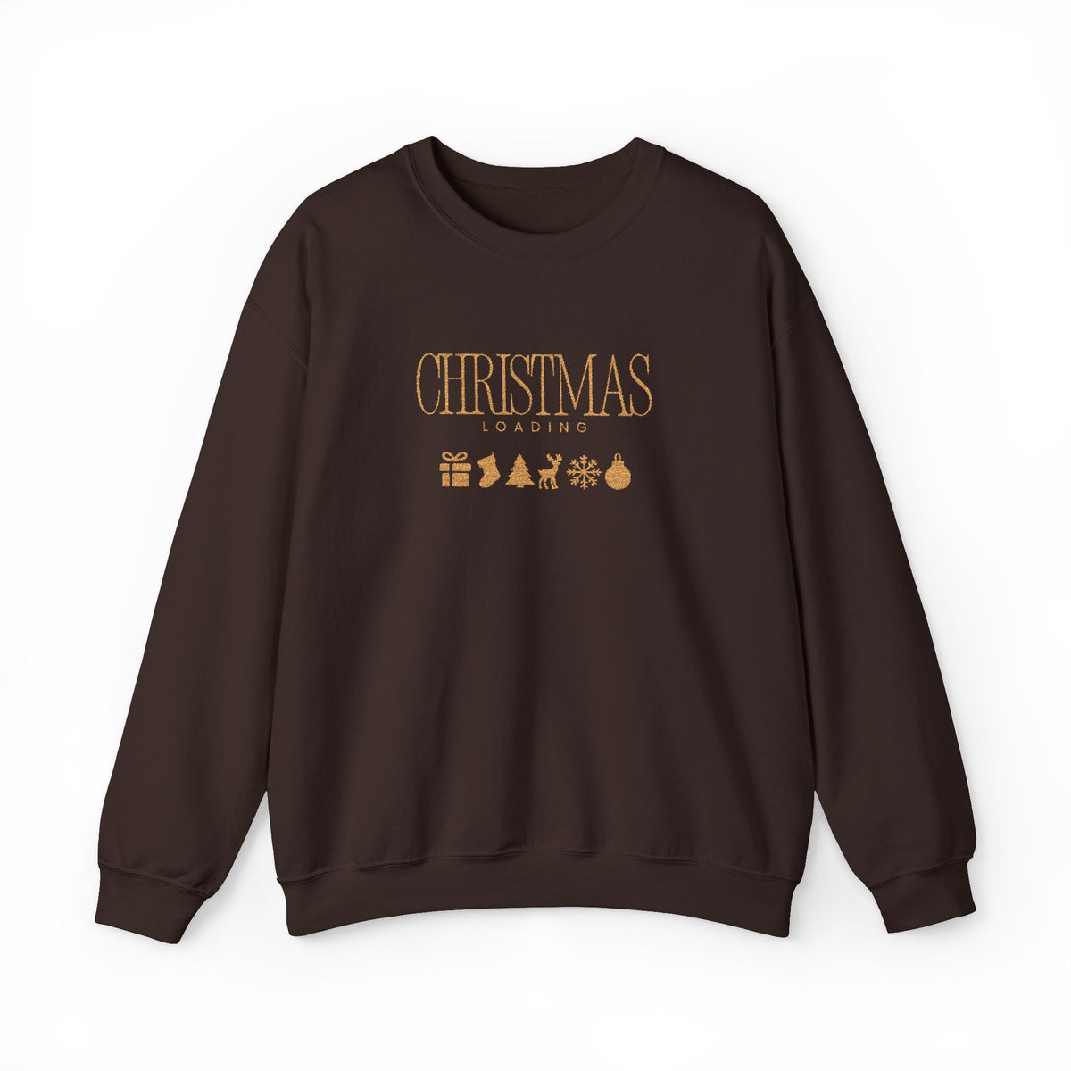 Christmas Loading Sweatshirt Gift For Wife Holiday Crewneck Seasonal Winter Present For Sister Modern Graphic Pullover Festive Top For Mom