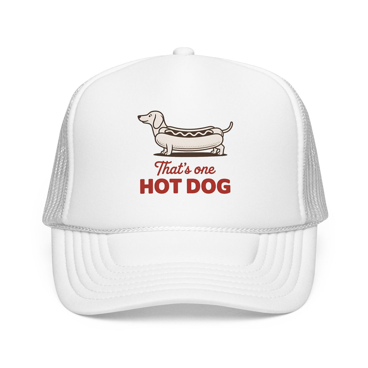 Hot Dog Trucker Hat For Outdoor Activities Funny Dachshund Cap for Summer Vacation Dog Lover Gift for Dad Cute Summer Hat BBQ Party Cap