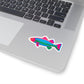Stickers For Fish Lover Gift Colorful Trout Decal Woman Angler Present Lake Vacation Keepsake Outdoor Adventure Birthday Accessory Summer