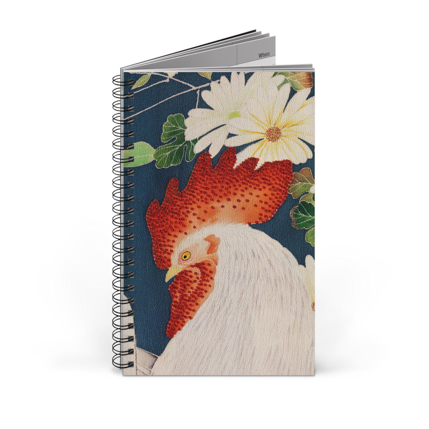 Rooster Spiral Notebook Chicken Keeper Gift Homestead Journal Backyard Flock Stationery Country Kitchen Notes Farmer Birthday Present Idea