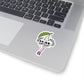 Cheeky Skull Cherry Sticker Gift For Teen Vinyl Decal Present For Friend Unique Punk Art Aesthetic Gothic Accessory Item For Her Design