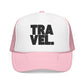 Embroidered Travel Hat Gift For Traveler Trucker Cap Adventure Outfit Hat Wanderlust Style Mesh Cap Vacation Gift Minimalist Travel Lover