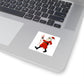 Festive Skeleton Santa Stickers Christmas Ghost Decal For Gift Giving, Floral Christmas Sticker Flower, Christmas Party Accessories Xmas