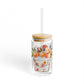 Sipper Glass Apple Lover Gift Farmhouse Drinkware Country Kitchen Cup Autumn Decor Housewarming Present For Her Orchard Picnic Cider Season