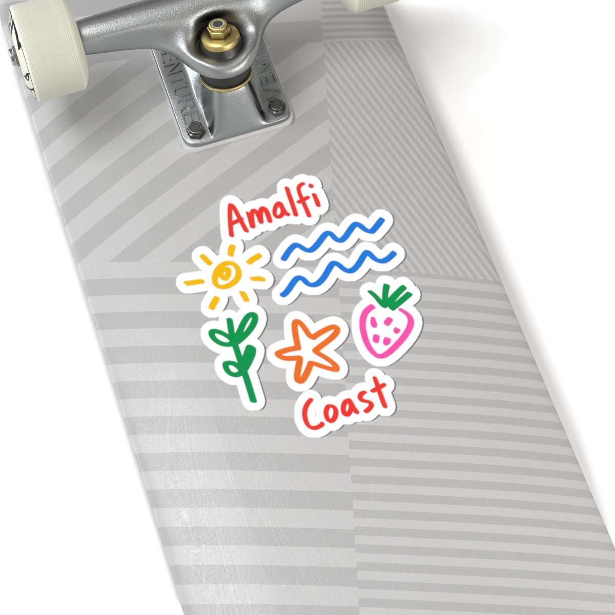 Amalfi Coast Sticker Italy Lover Gift Cute Travel Decal Summer Vacation Gift Coastal Sticker Italian Doodle Sticker Summer Travel Sticker