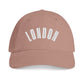 Embroidered London Hat For Europe Travel Outfit Gift For UK Friend London City Cap UK Travel Gift British Style Hat London Street Style Cap