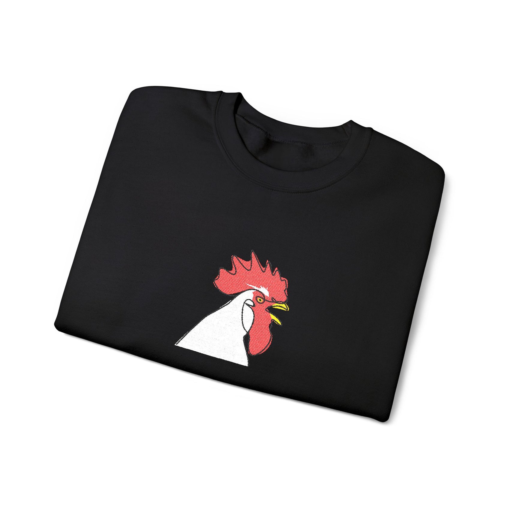 Embroidered Rooster Crewneck Sweatshirt Farmhouse Sweater Embroidery Animal Lover Gift Jumper Thanksgiving Tshirt Crew Neck Fall Embroidered