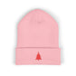 Embroidered Christmas Tree Beanie Minimalist Winter Hat Embroidered Holiday Knit Cap Cozy Cold Weather Gift Unisex Festive Headwear Xmas