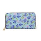 Floral Purse For Spring Fashion Wallet Gift For Mom Travel Organizer Zip Around Clutch Birthday Present Sister Everyday Accessory Holder