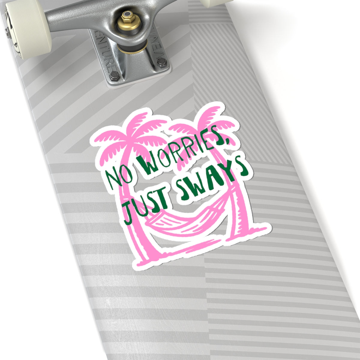 Beach Sticker For Vacation Lover Gift Palm Tree Decal Summer Travel Accessory Surfer Girl Present Tropical Journal Accent Hammock Vibes