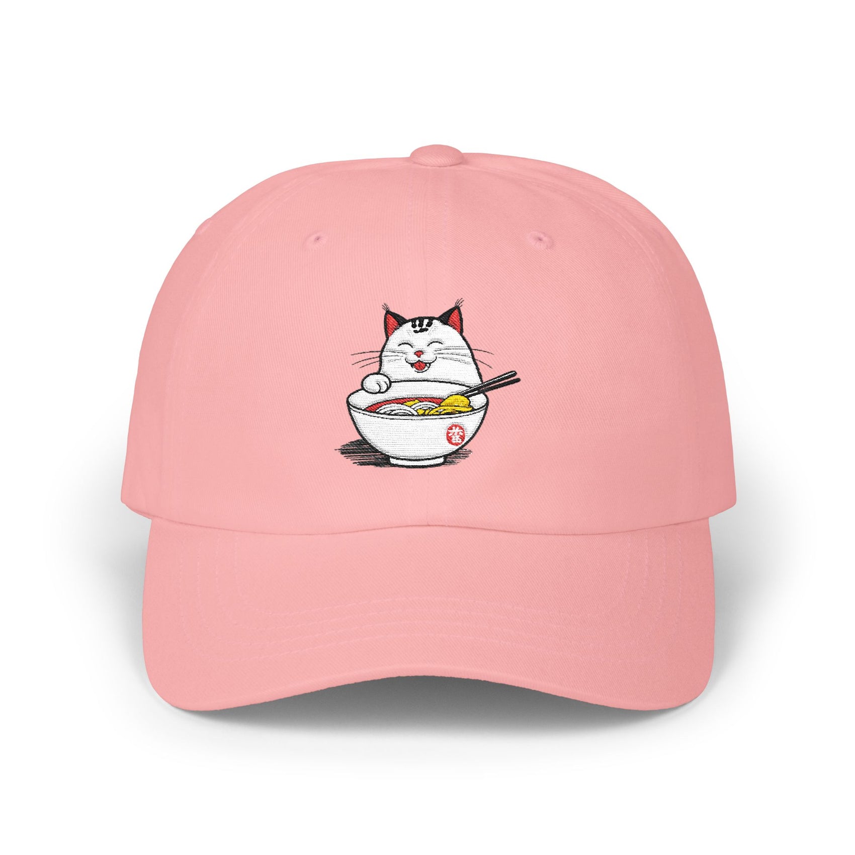 Ramen Cat Hat Japanese Embroidered Cap Cute Kawaii Kitty Baseball Hat Anime Food Lover Gift Sushi Streetwear Accessory Gift For Japan Lover
