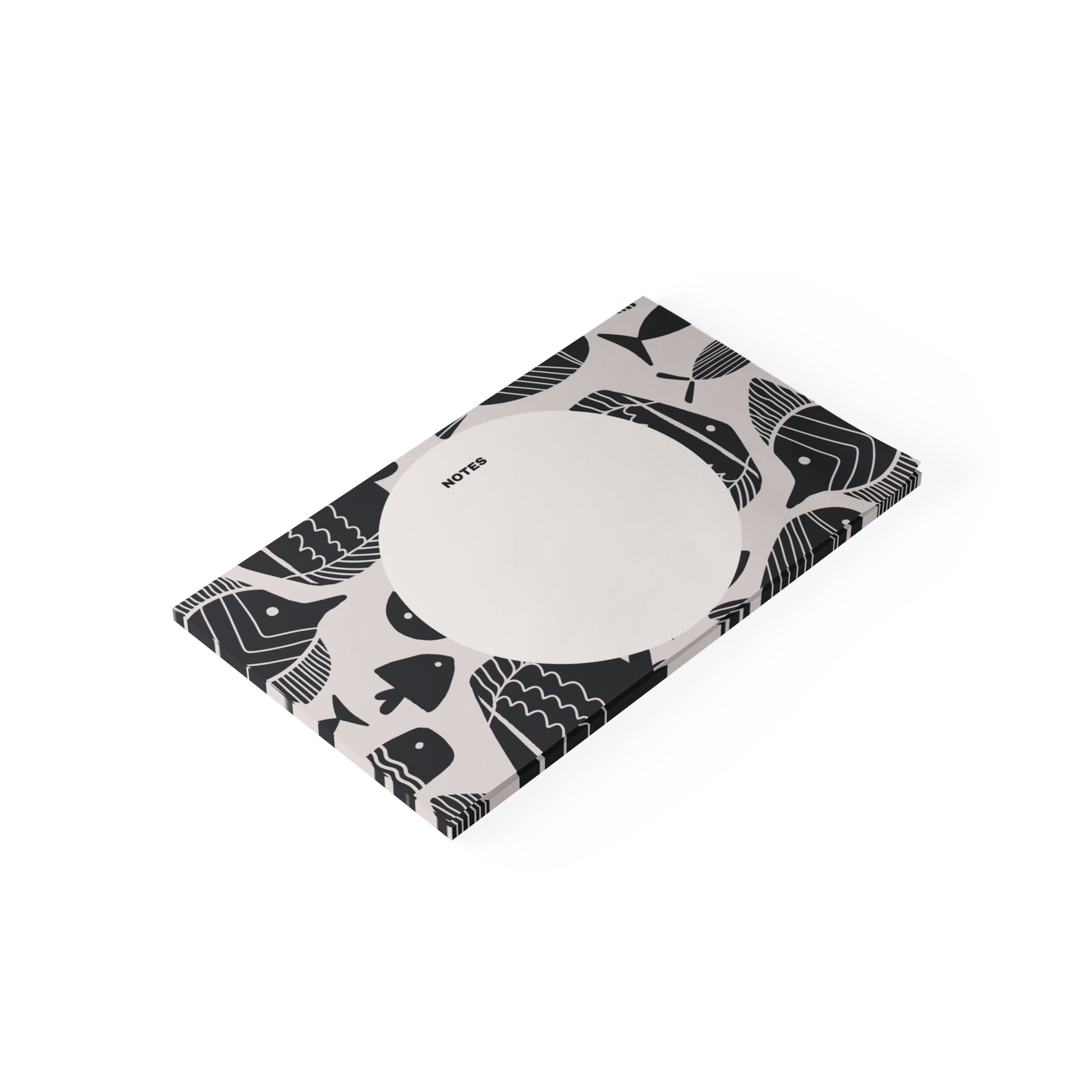 Fish Themed Post-it Note Pads Black Cute Desk Accessories Modern Office Organization Black Reminder Notes Gifts for Students Teachers Gifts