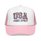USA 250th Anniversary Hat For Anniversary Gift America 250 Cap 4th Of July Hat for Womens Patriotic Floral Cap Gift For Outdppr Activities