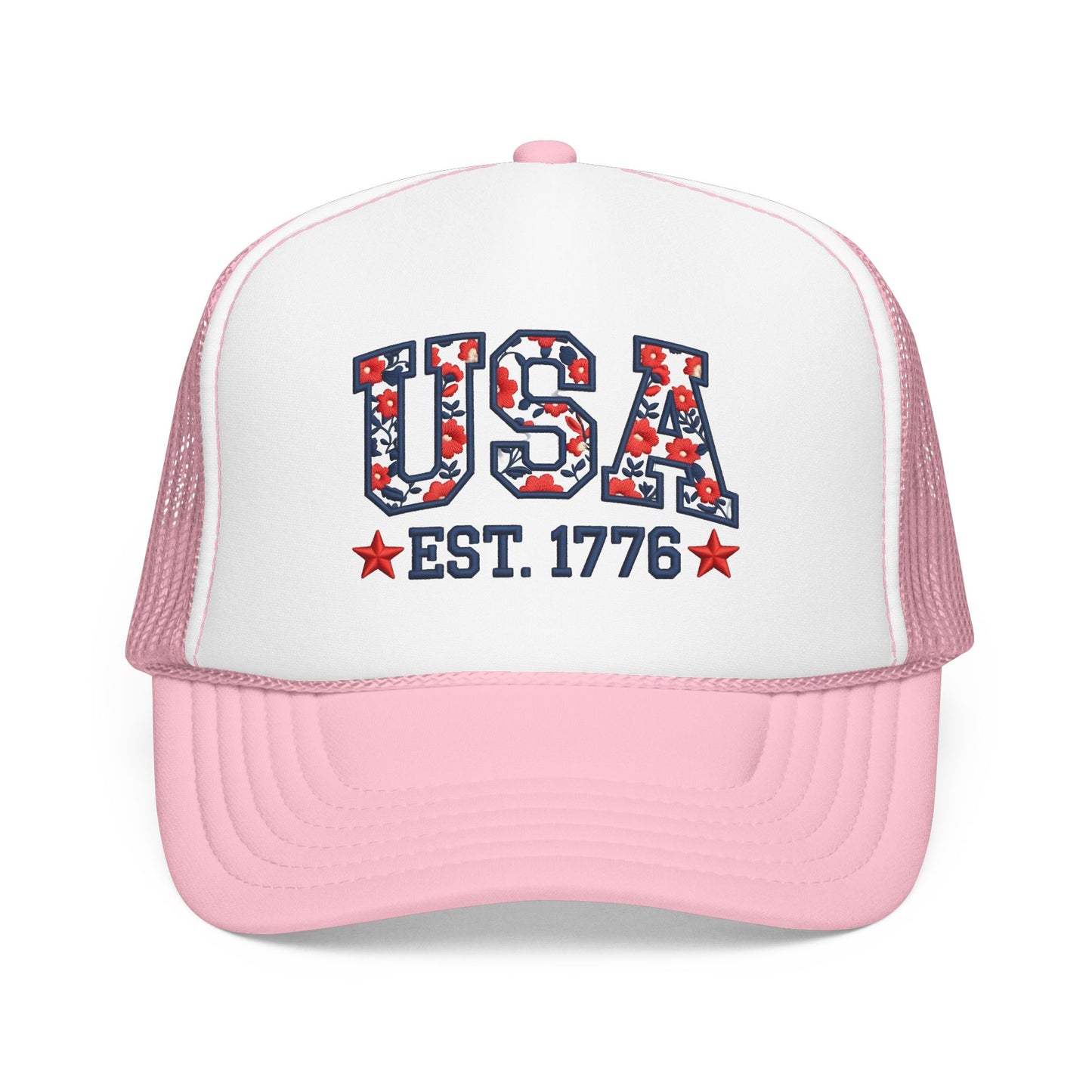 USA 250th Anniversary Hat For Anniversary Gift America 250 Cap 4th Of July Hat for Womens Patriotic Floral Cap Gift For Outdppr Activities