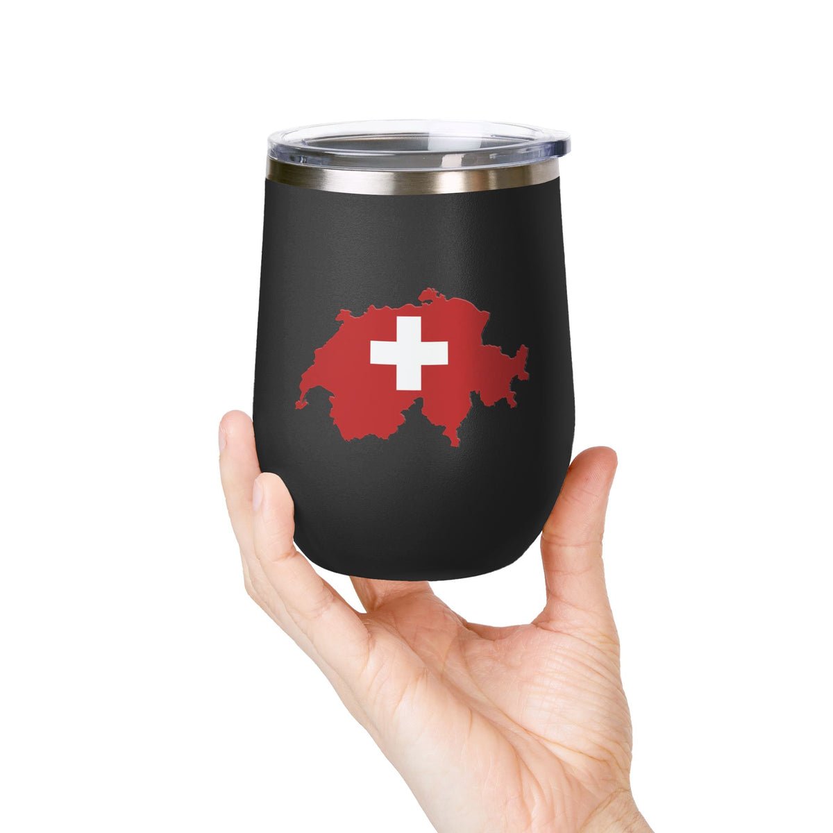 Swiss Tumbler Gift For Wine Lover Switzerland Cup Travel Drinkware Alpine Present Coffee Enthusiast Keepsake Patriotic Mug Friend Souvenir