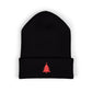 Embroidered Christmas Tree Beanie Minimalist Winter Hat Embroidered Holiday Knit Cap Cozy Cold Weather Gift Unisex Festive Headwear Xmas