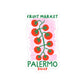 Palermo Sicily Sticker Italy Travel Decal Fruit Market Souvenir Mediterranean Vacation Gift For Foodie Laptop Water Bottle Journal Sticker