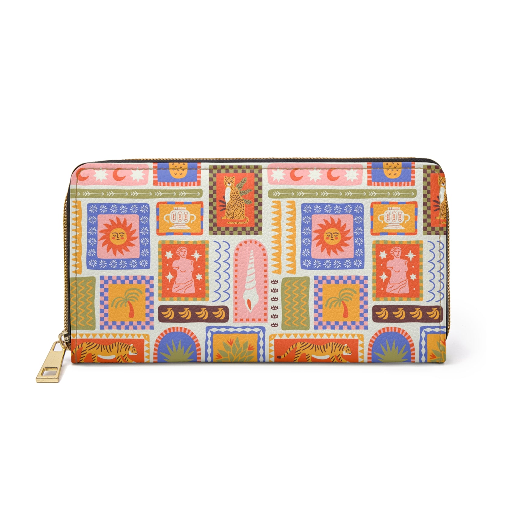 Mediterranean Coastal Purse Beach Vacation Gift Summer Wallet Resort Fashion Accessory Seaside Weekend Organizer Tropical Clutch For Her