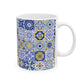 Mediterranean Tile Coffee Mug For Portugal Gift Mug Portuguese Ceramic Cup Italian Coastal Kitchen Gift For Host Blue Spanish Azulejo Mug