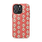 Christmas Candy Cane Phone Case For Sister Magnetic iPhone Cover Holiday Stripe Wreath Design Tough Protective Accessory For Niece Gift