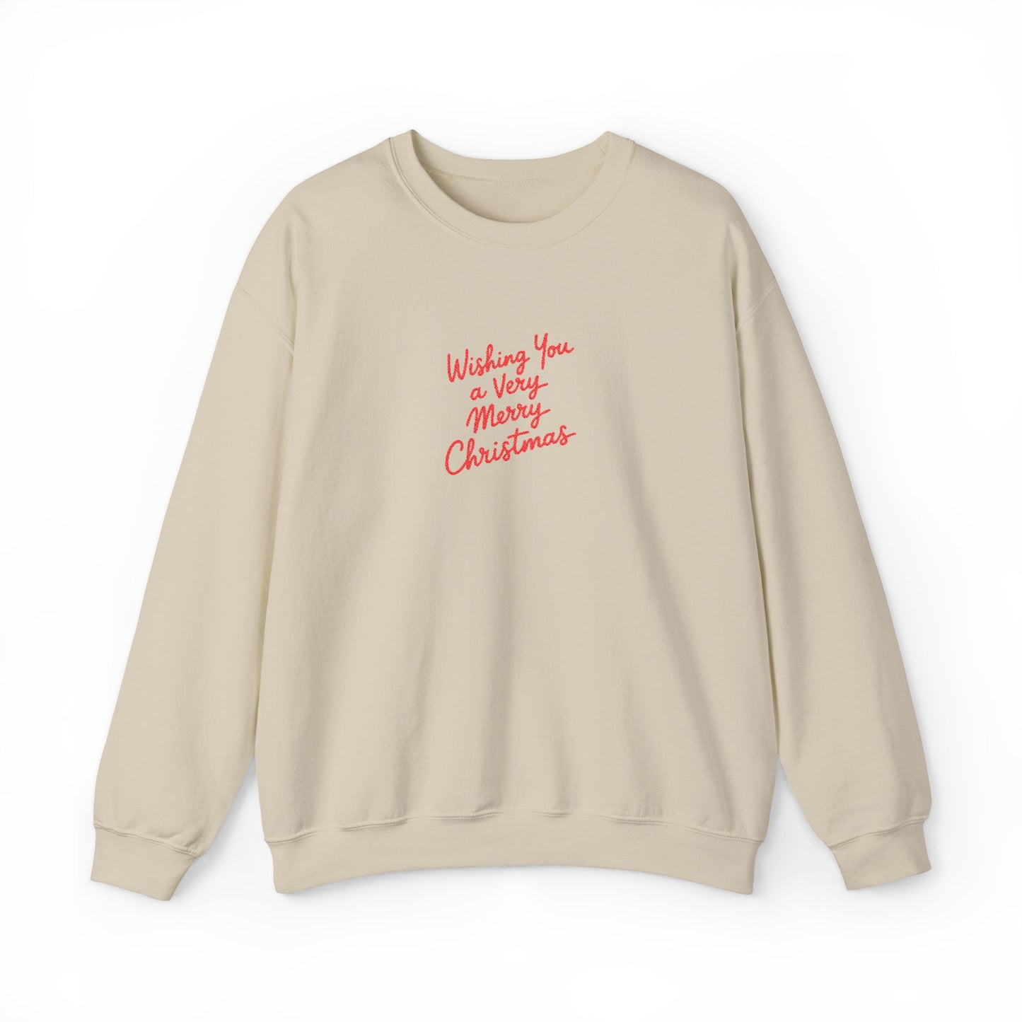 Very Merry Embroidered Sweatshirt Gift For Wife Christmas Crewneck Present For Girlfriend Handwritten Holiday Pullover Cozy Winter Top Style