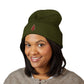 Pine Tree Beanie Outdoorsy Winter Hat Cozy Knit Cap For Hiker Mountain Lover Headwear Camping Gift Cold Weather Accessory Nature Enthusiast