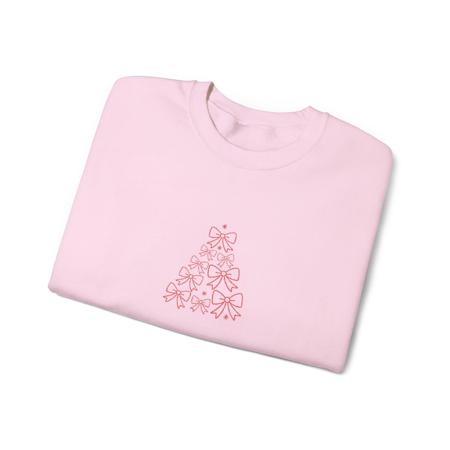 Bow Tree Sweatshirt Gift For Aunt Christmas Crewneck Present For Niece Coquette Holiday Pullover Minimal Winter Outfit Cozy Seasonal Style