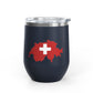 Swiss Tumbler Gift For Wine Lover Switzerland Cup Travel Drinkware Alpine Present Coffee Enthusiast Keepsake Patriotic Mug Friend Souvenir