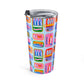 Portugal Tumbler Gift For Traveler Sardine Cup Portugal Souvenir Coffee Tumbler Beach Lover Gift Lisbon Travel Mug Summer Drink Cup