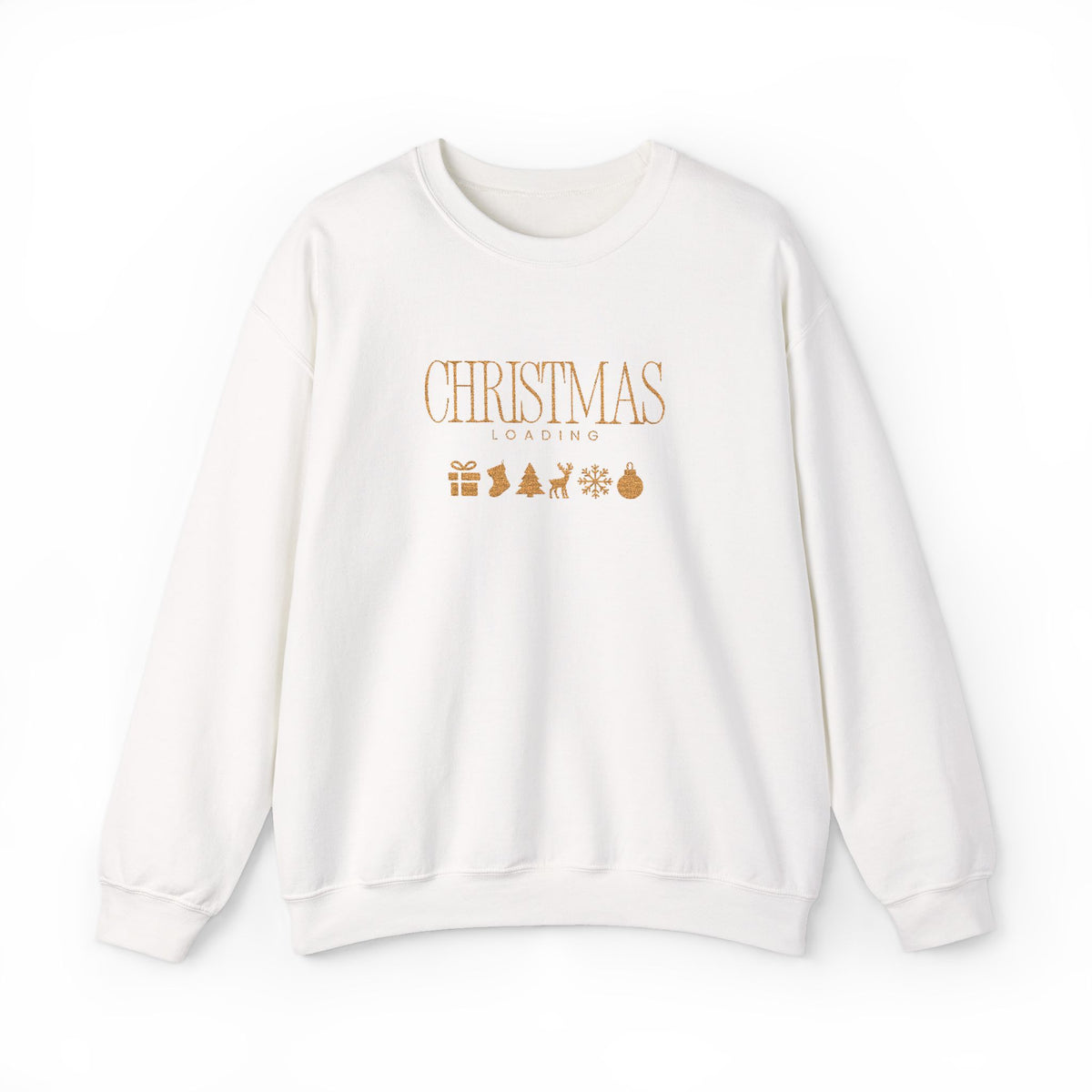 Christmas Loading Sweatshirt Gift For Wife Holiday Crewneck Seasonal Winter Present For Sister Modern Graphic Pullover Festive Top For Mom