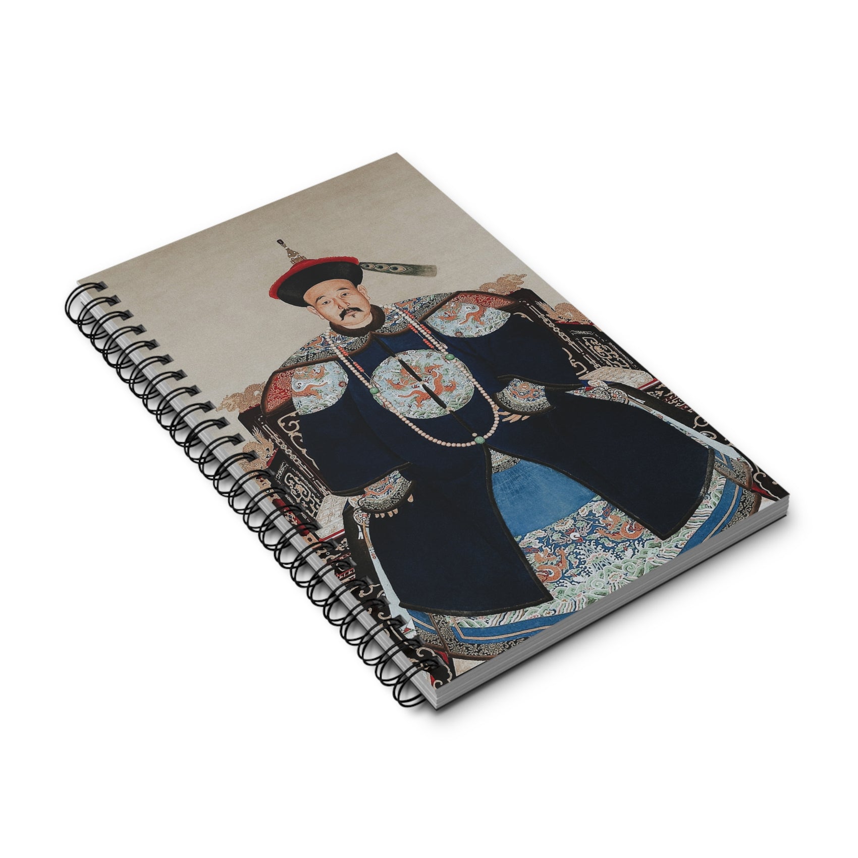 Qing Dynasty Spiral Notebook Chinese History Gift Imperial Art Journal Asian Culture Lover Present Museum Enthusiast Heritage Writing Book