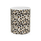 Leopard Print Mug for Coffee Lovers Neutral Animal Print Tea Cup Chic Aesthetic Kitchen Gift for Her Decor Gift For Africa Lover Safari Cup