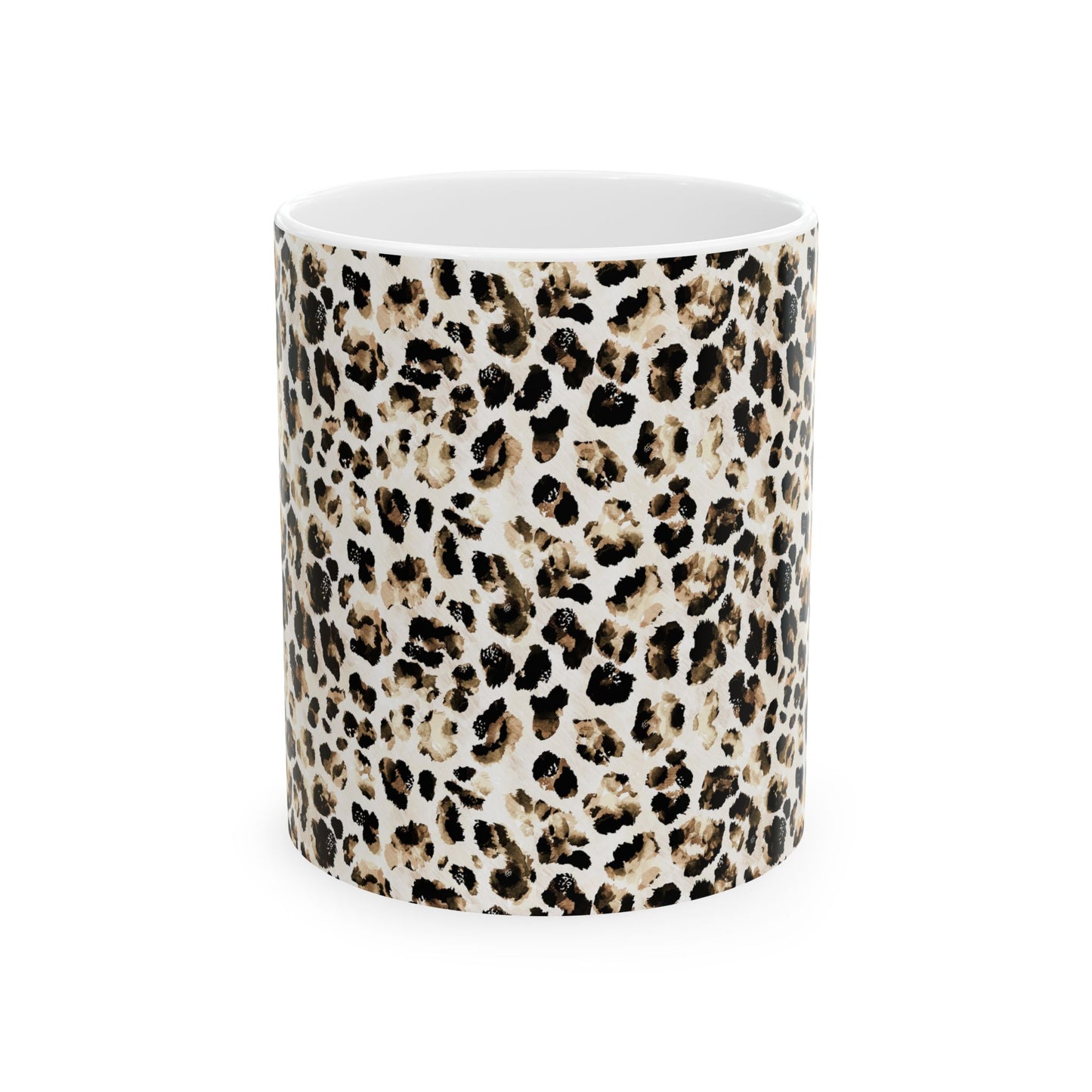 Leopard Print Mug for Coffee Lovers Neutral Animal Print Tea Cup Chic Aesthetic Kitchen Gift for Her Decor Gift For Africa Lover Safari Cup