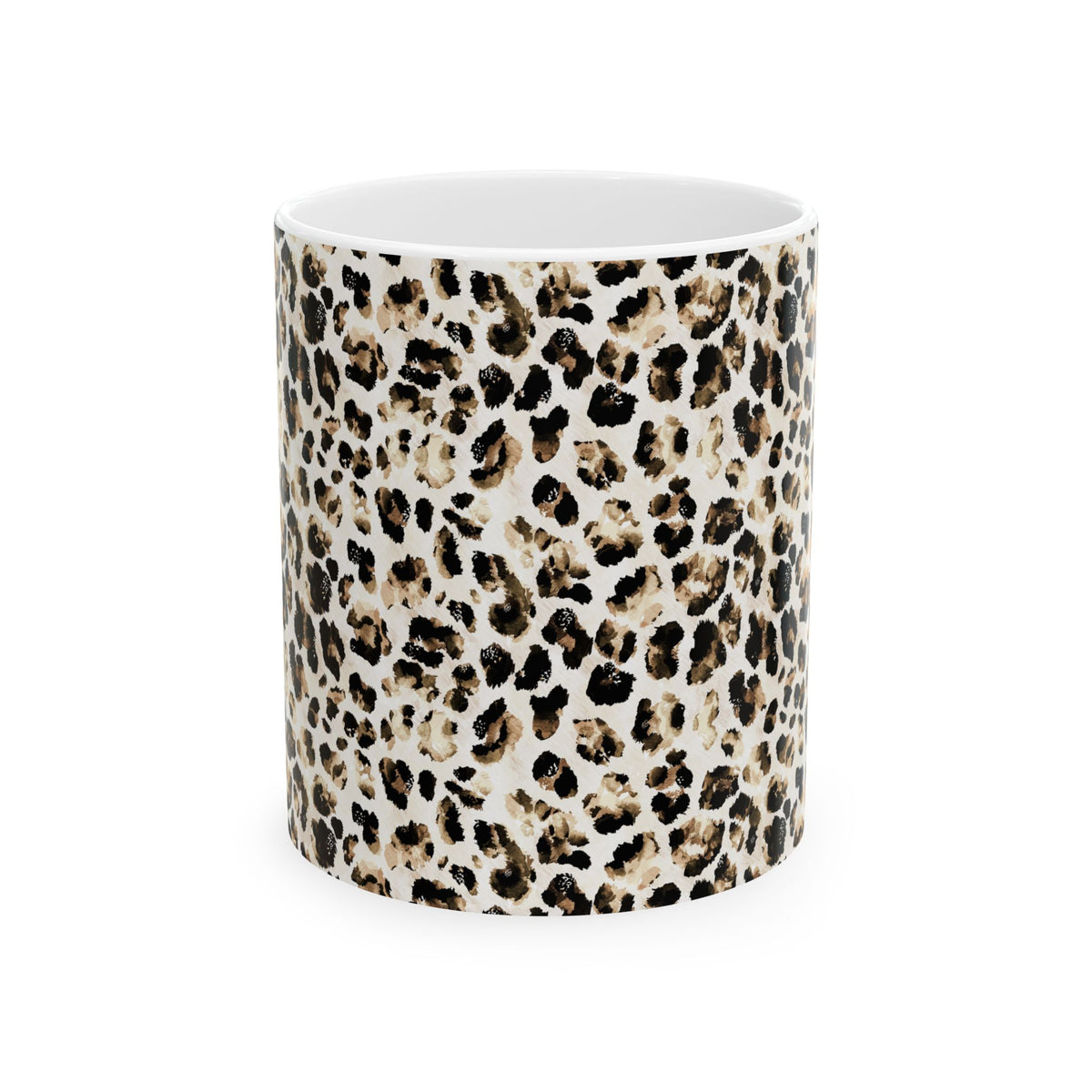 Leopard Print Mug for Coffee Lovers Neutral Animal Print Tea Cup Chic Aesthetic Kitchen Gift for Her Decor Gift For Africa Lover Safari Cup
