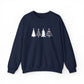 Nordic Christmas Tree Sweatshirt Girlfriend Gift Minimal Holiday Crewneck Scandinavian Winter Sweater Cozy Festive Pullover Modern Xmas Gift