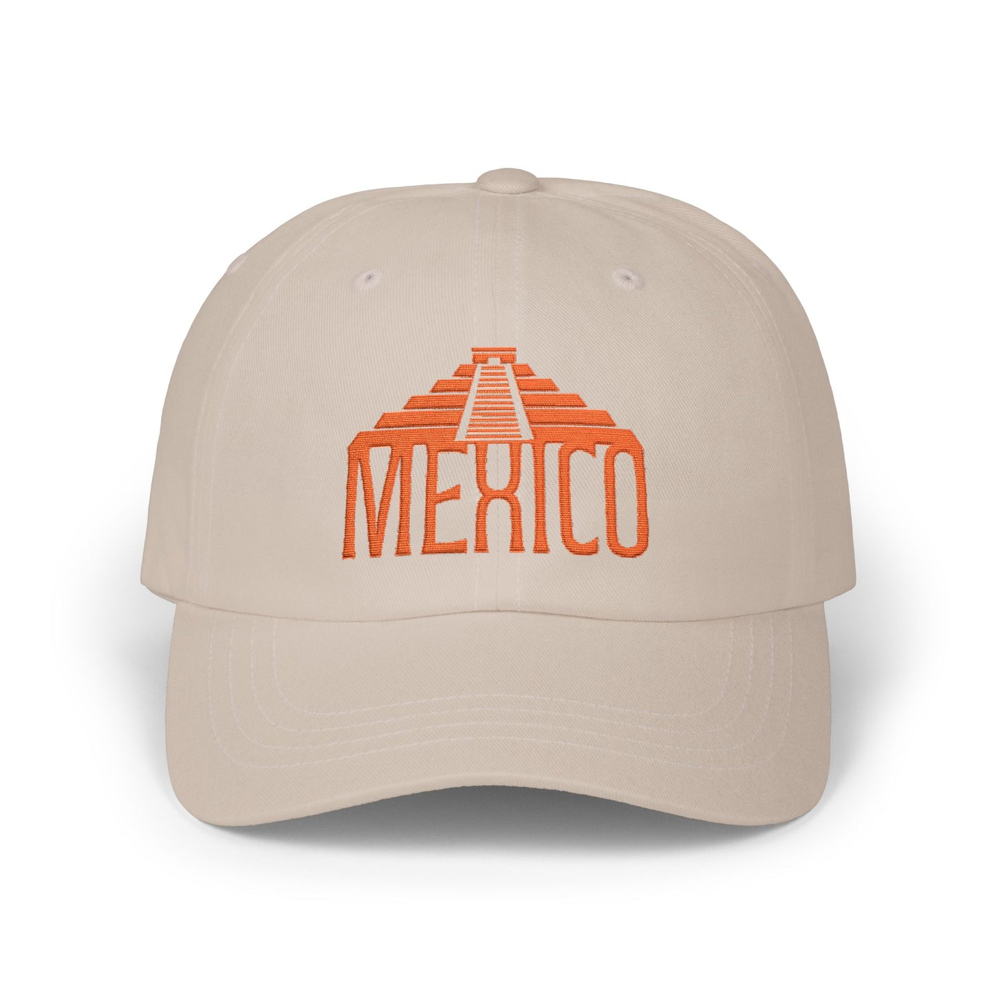 Mexico Dad Cap Embroidered Pyramid Hat Travel Souvenir Gift For Grandpa Mexican Heritage Cotton Headwear Vacation Style Everyday Accessory
