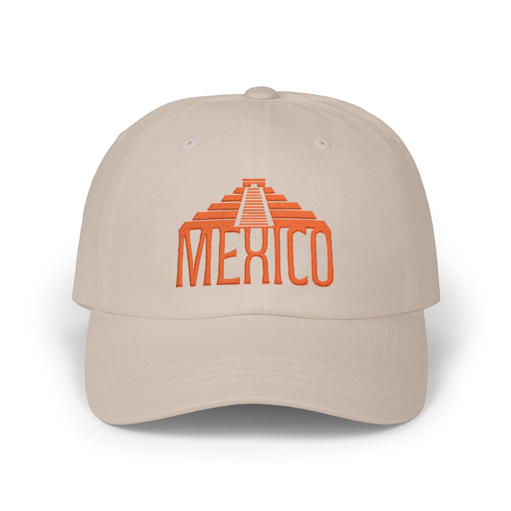 Mexico Dad Cap Embroidered Pyramid Hat Travel Souvenir Gift For Grandpa Mexican Heritage Cotton Headwear Vacation Style Everyday Accessory