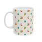 Bright Fruit Ceramic Mug Cherry Orange Leaf Kitchen Coffee Tea Cup Dishwasher Microwave Safe Summer Morning Breakfast Gift Fun Retro
