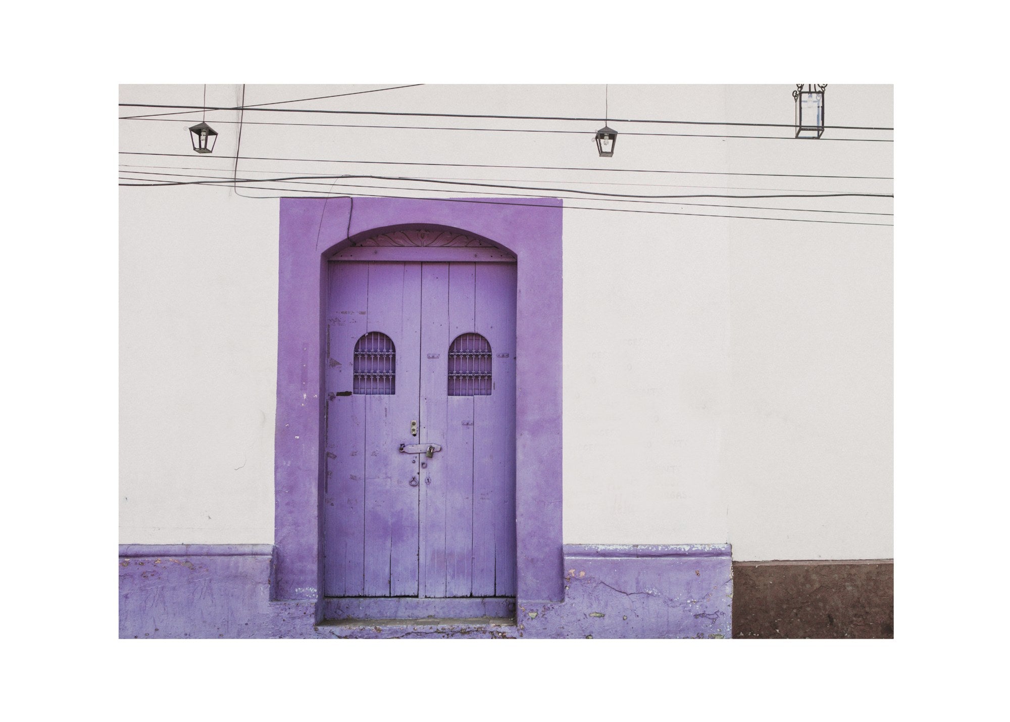 Purple door original photograph #1376 by Chantelle Flores