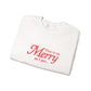 Merry Christmas Sweatshirt Gift For Sister Funny Holiday Crewneck Present For Mom Minimalist Winter Pullover Casual Graphic Top Festive