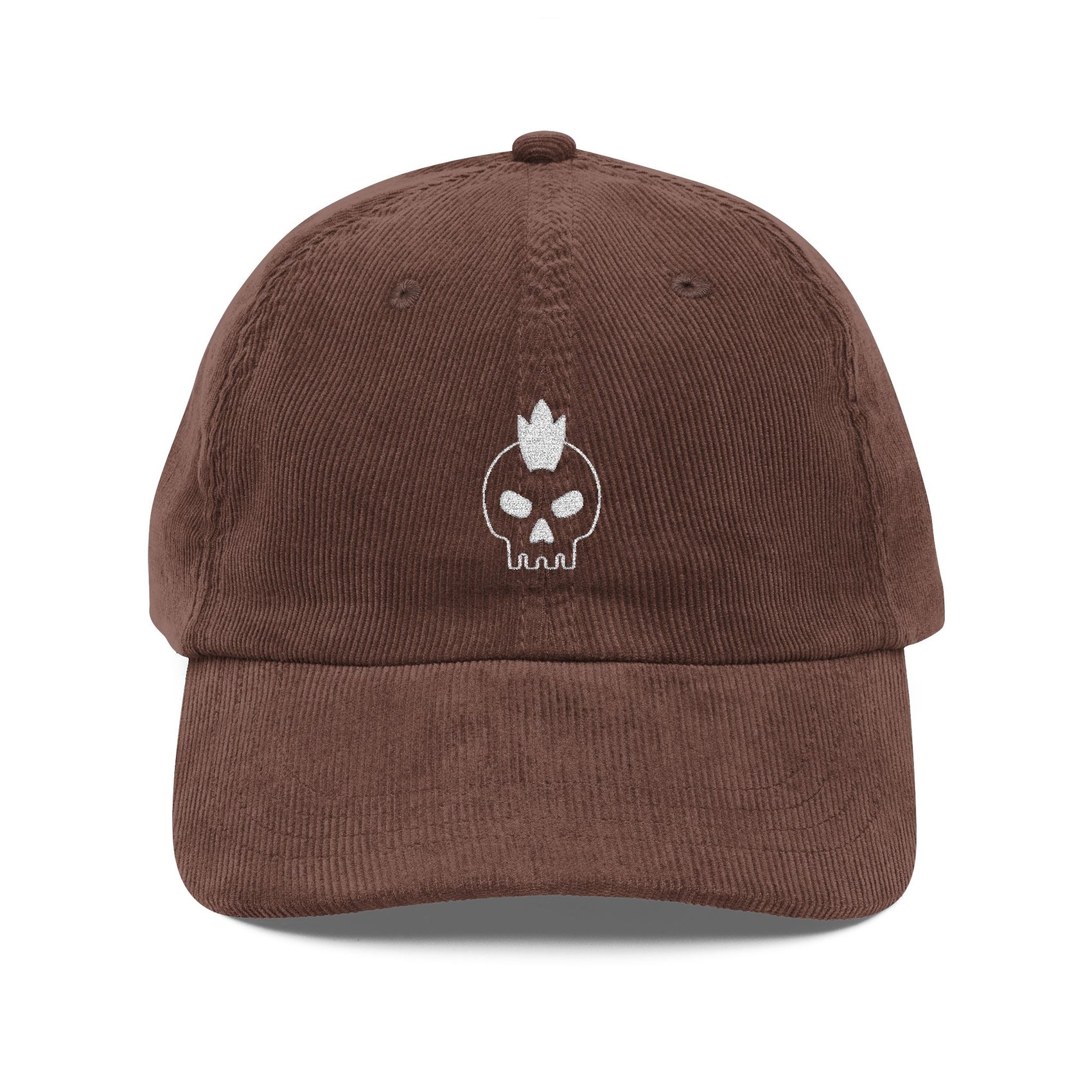Skull Embroidered Corduroy Hat Vintage Biker Cap Gift For Him Skeleton Dad Hat Streetwear Rider Gift Motorcycle Style Cap