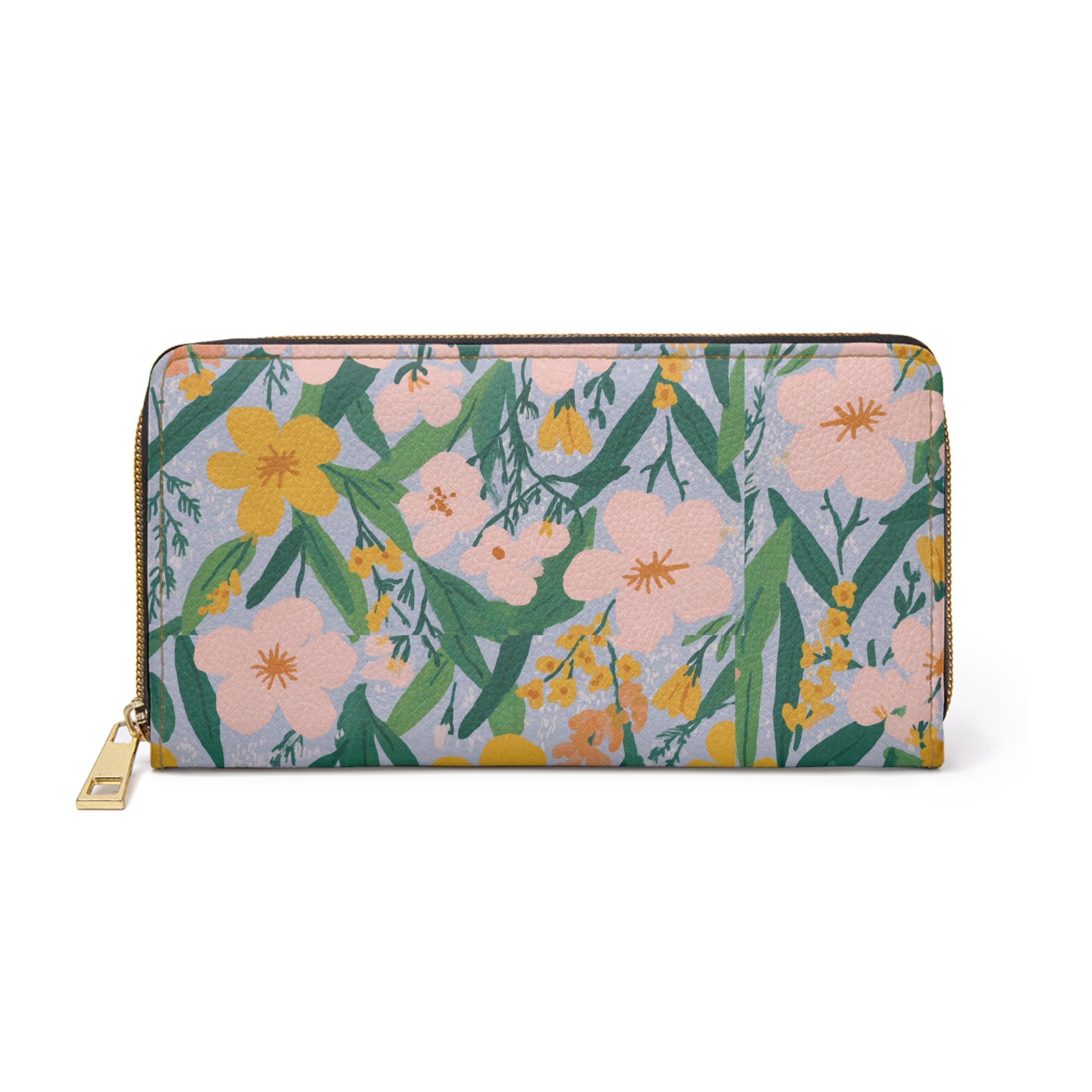 Cute Summer Purse Floral Spring Wallet for Garden Lover Gift Cute Zip Purse Botanical Organizer Gift for Mothers Day and Everyday Fashion