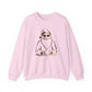 Gold Santa Sweater Retro Christmas Sweatshirt Santa Pullover Vintage Holiday Jumper Festive Winter Apparel Cozy Gift For Women Pink Crewneck