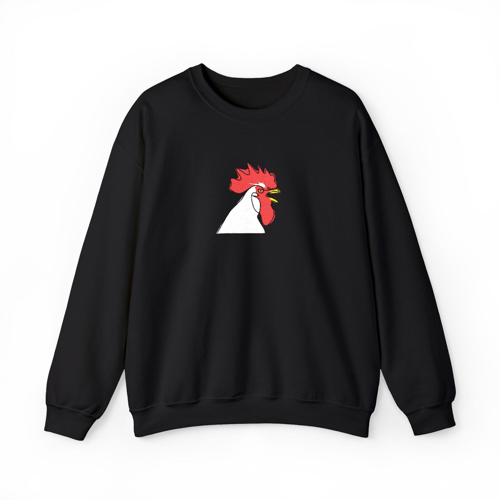 Embroidered Rooster Crewneck Sweatshirt Farmhouse Sweater Embroidery Animal Lover Gift Jumper Thanksgiving Tshirt Crew Neck Fall Embroidered