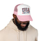 USA 250th Anniversary Hat For Anniversary Gift America 250 Cap 4th Of July Hat for Womens Patriotic Floral Cap Gift For Outdppr Activities