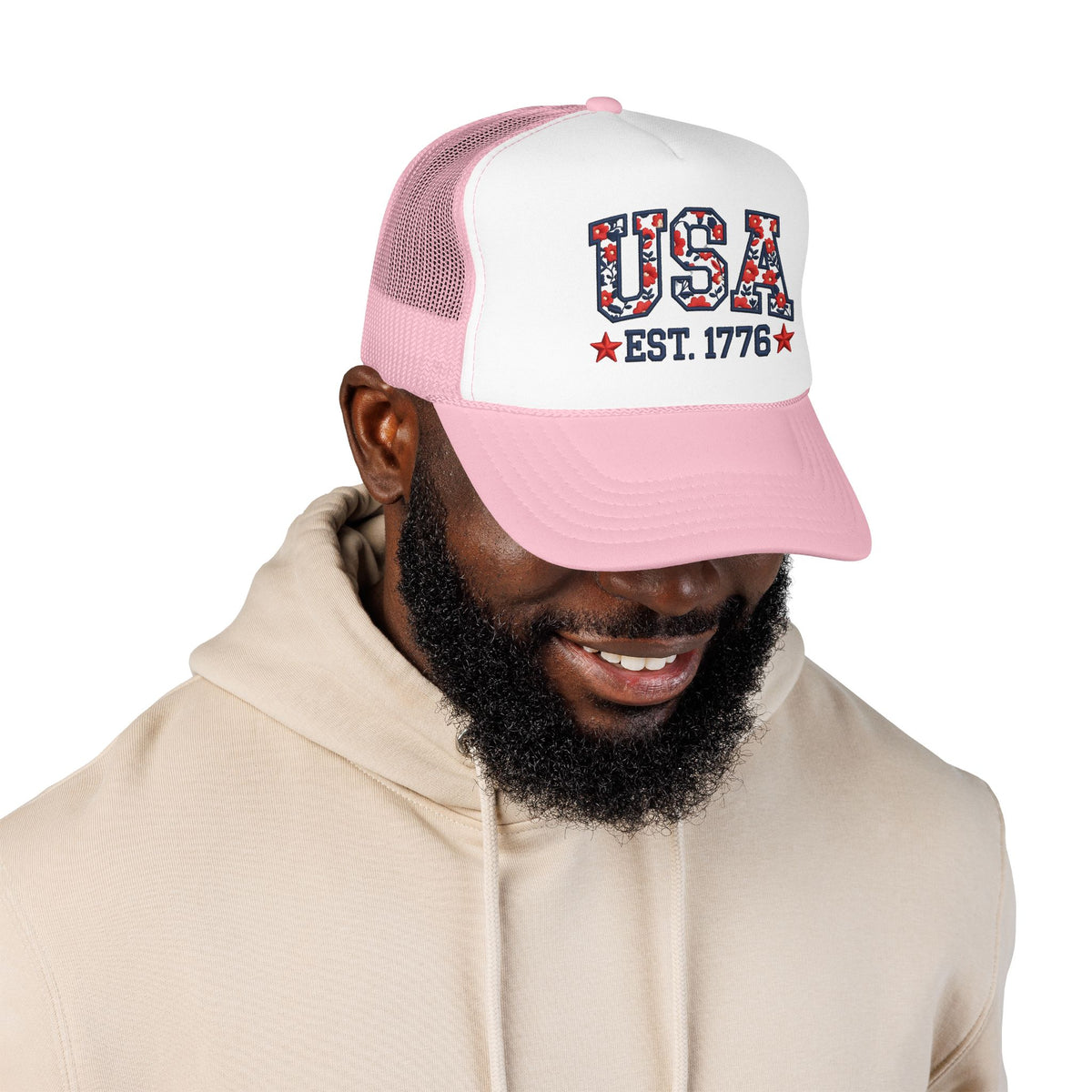 USA 250th Anniversary Hat For Anniversary Gift America 250 Cap 4th Of July Hat for Womens Patriotic Floral Cap Gift For Outdppr Activities